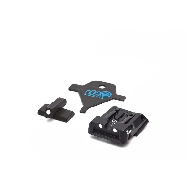 LPA SPS01HK30 Carry Sight Set pour H&K P30/P45/SFP9 avec Blanc Dots