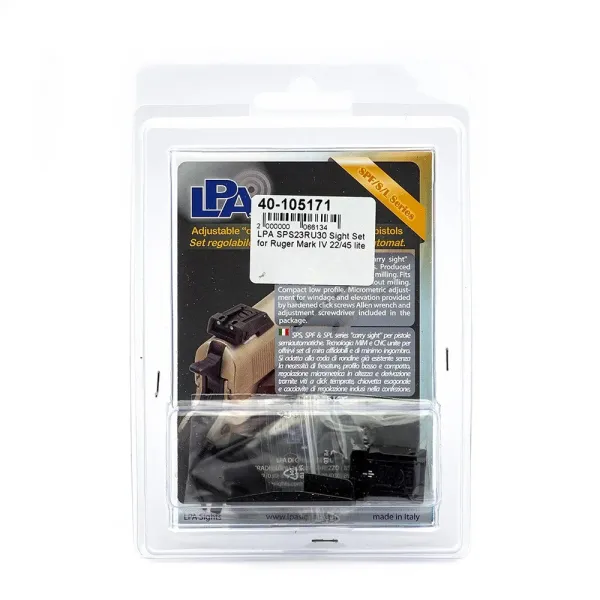 LPA SPS23RU30 Sight Set pour Ruger Mark IV 22/45 lite
