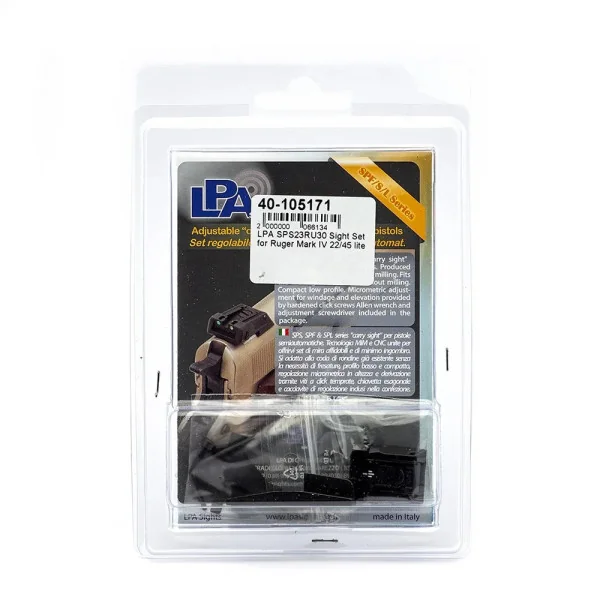 LPA SPS23RU30 Sight Set pour Ruger Mark IV 22/45 lite