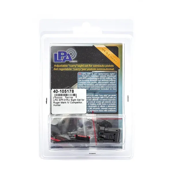 LPA SPF21RU Sight Set pour Ruger Mark IV Competitor, Hunter