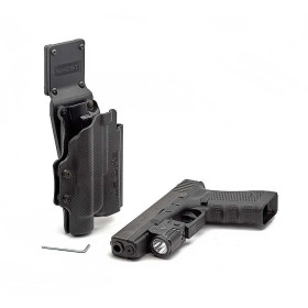 Holster Ghost Hybrid SF, version main : main droite, modèle de pistolet : Glock 17  Chez DEVILLE ARMORY. Votre armurerie en lign