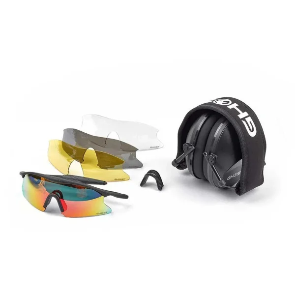 PACK: GHOST Shooting Glasses Kit + GHOST Adjustable Ear Muffs
