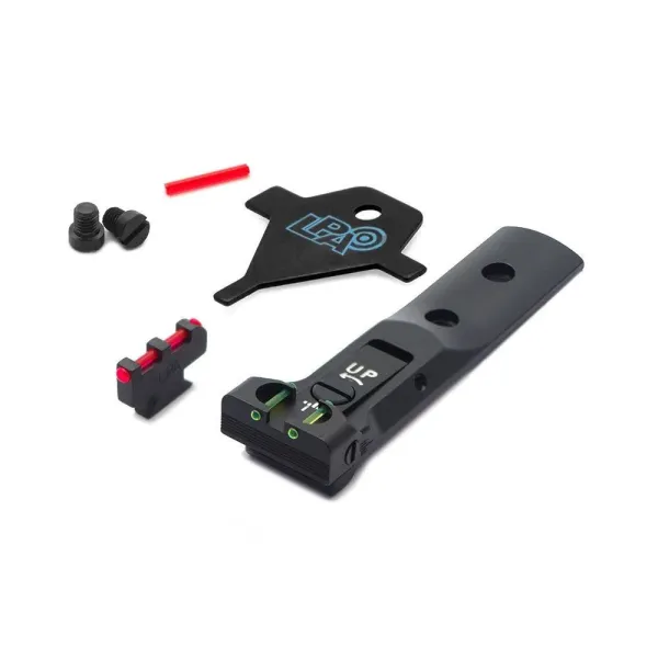 LPA TXT02F2 Adjustable Sight Set pour S&W Revolver avec Fiber Optic