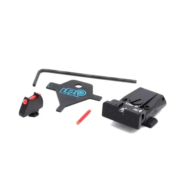 LPA SPR36GL7F Adjustable Sight Set pour GLOCK avec Fiber Optic Front