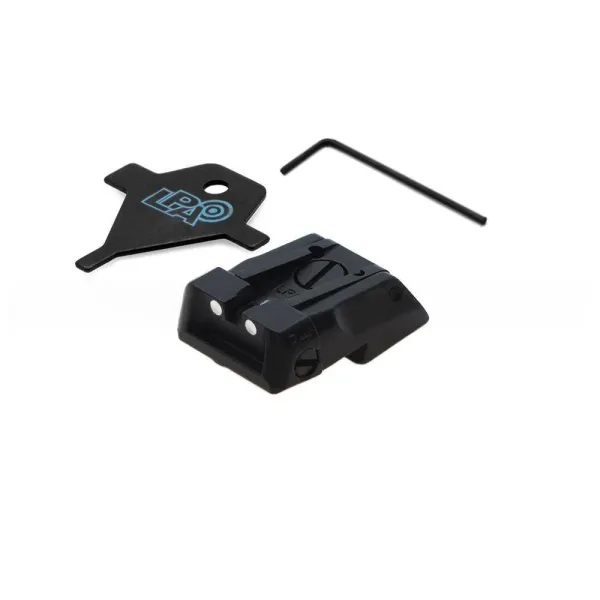 LPA MPS1KB30 Adjustable Hausse pour 1911/2011 avec Blanc Dots