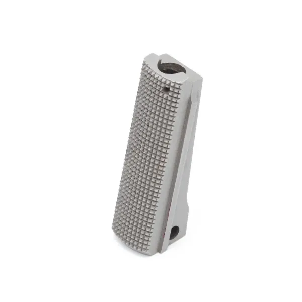 Eemann Tech Mainspring Housing 1911 Argent Quadrillé 25 lpi