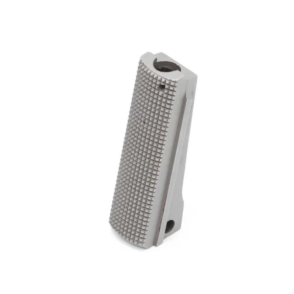 Eemann Tech Mainspring Housing 1911 Argent Quadrillé 25 lpi