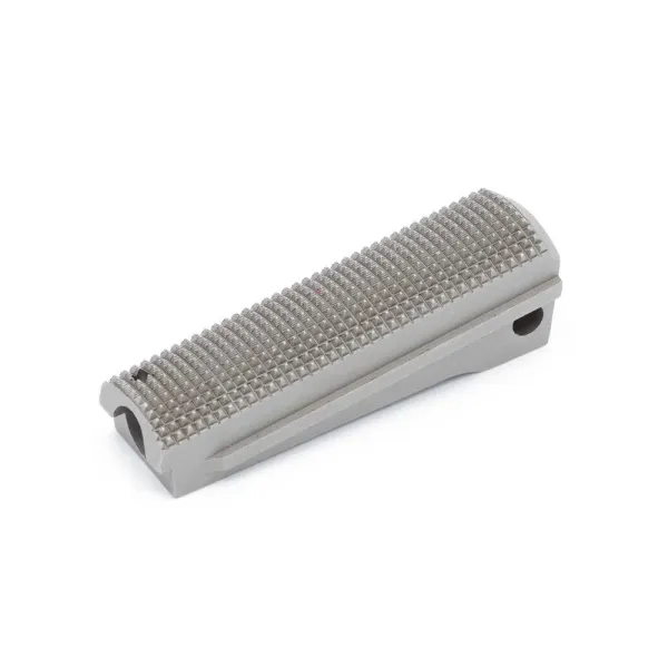 Eemann Tech Mainspring Housing 1911 Argent Quadrillé 25 lpi