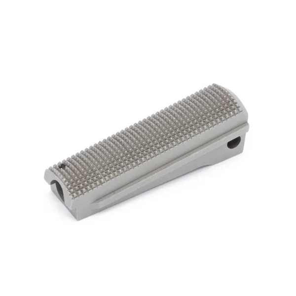 Eemann Tech Mainspring Housing 1911 Argent Quadrillé 25 lpi
