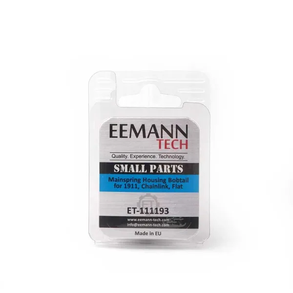 Eemann Tech Mainspring Housing Bobtail for 1911, Chainlink, Flat