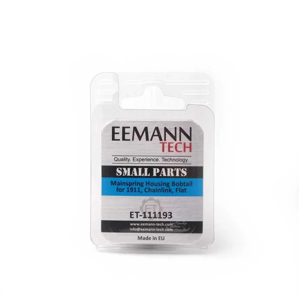 Eemann Tech Mainspring Housing Bobtail for 1911, Chainlink, Flat
