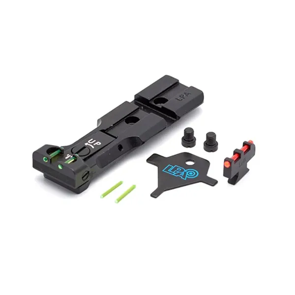 LPA WXT02F2 Sight Set pour Smith&Wesson Revolver avec Fiber Optic