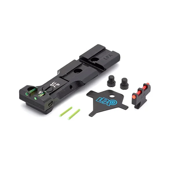 LPA WXT02F2 Sight Set pour Smith&Wesson Revolver avec Fiber Optic