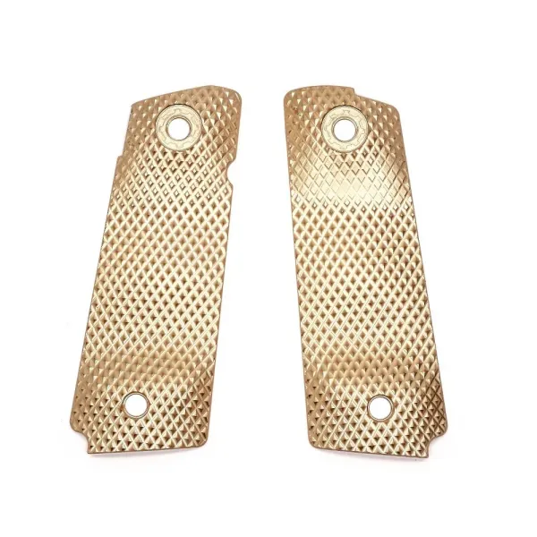 Eemann Tech Plaquettes Laiton Ultimate Brass Long pour 1911 (L)