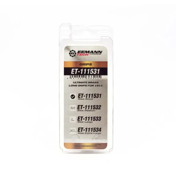 Eemann Tech Plaquettes Laiton Ultimate Brass Long pour 1911 (L)
