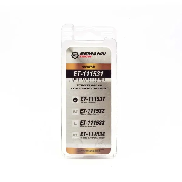 Eemann Tech Plaquettes Laiton Ultimate Brass Long pour 1911 (L)