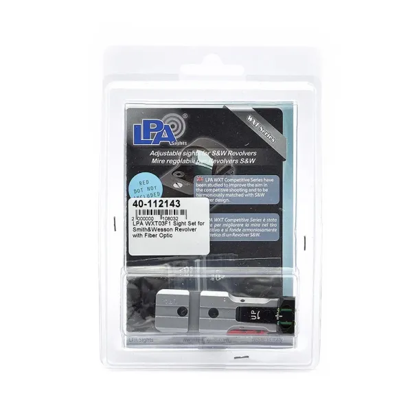 LPA WXT03F1 Sight Set pour Smith&Wesson Revolver avec Fiber Optic