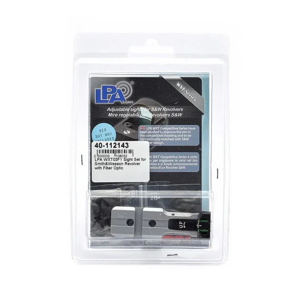 LPA WXT03F1 Sight Set pour Smith&Wesson Revolver avec Fiber Optic