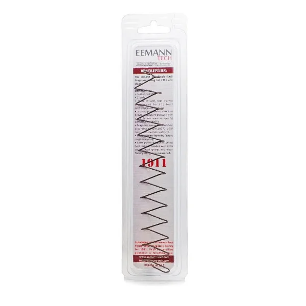 Eemann Tech Single Stack Magazine Ressort pour 1911, 9x19mm
