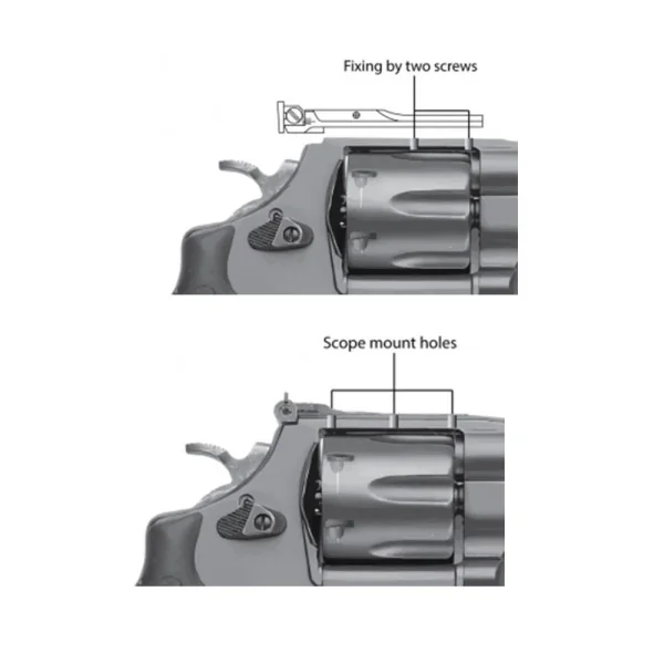 LPA WXT0407 Adjustable Hausse pour Smith&Wesson Revolver