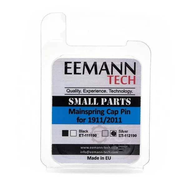 Eemann Tech Mainspring Cap Pin pour 1911/2011, Argent