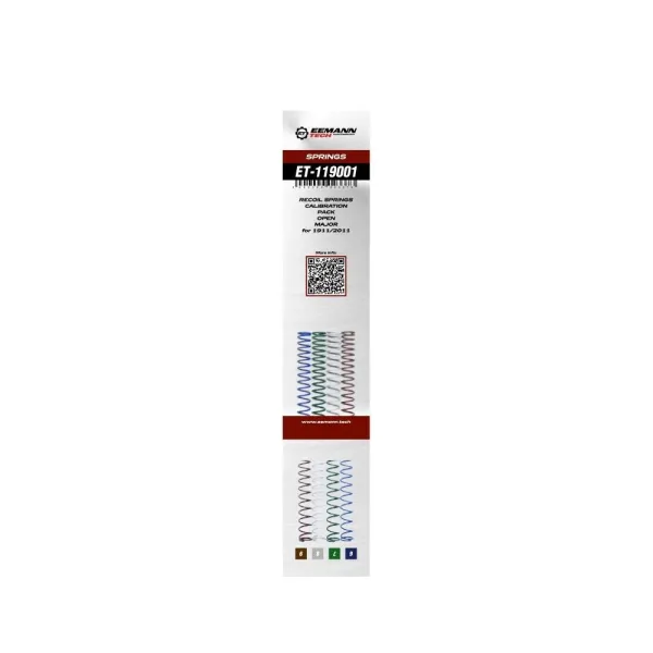 Eemann Tech Recoil Springs Calibration Pack OPEN MAJOR for 1911/2011