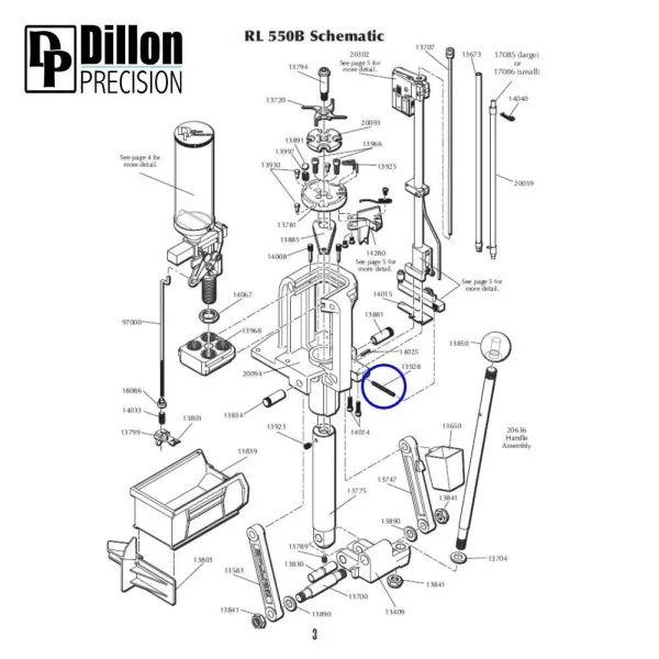 Eemann Tech Slide Return Ressort 13928 pour Dillon RL550
