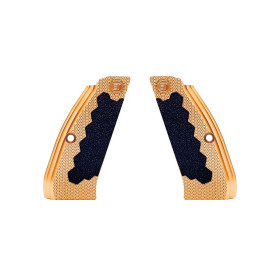 Plaquettes LAITON pour CZ 75, CZ 75 TS, CZ SHADOW 2, Epaisseur: M  Chez DEVILLE ARMORY. Votre armurerie en ligne.