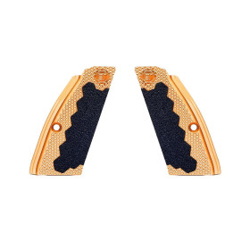 Plaquette LAITON pour CZ 75, CZ 75 TS, CZ SHADOW 2, Epaisseur: XL  Chez DEVILLE ARMORY. Votre armurerie en ligne.