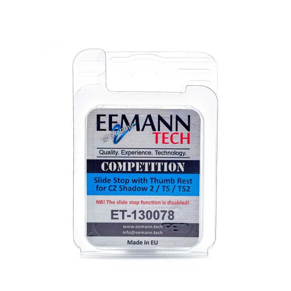 Eemann Tech Competition Slide Stop avec repose-pouce pour CZ Shadow 2 / CZ TS / CZ TS2  Chez DEVILLE ARMORY. Votre armurerie en 