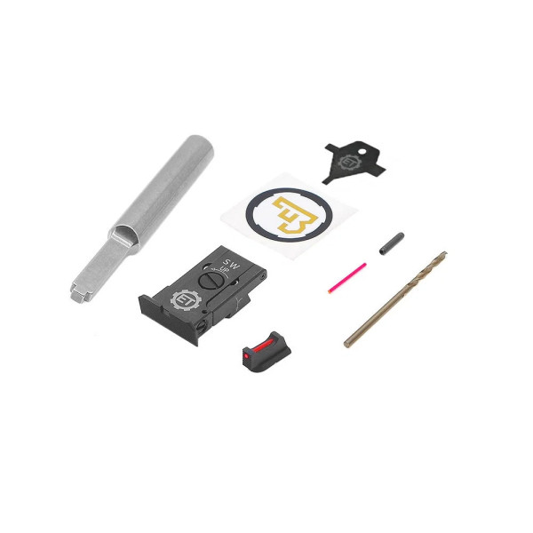 Hausse + guidon fibre pour CZ Shadow 1 mm  Chez DEVILLE ARMORY. Votre armurerie en ligne.