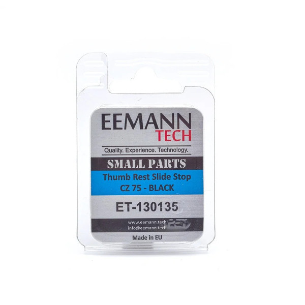 Eemann Tech Thumb Rest Slide Stop pour CZ 75 - NOIR  Chez DEVILLE ARMORY. Votre armurerie en ligne.