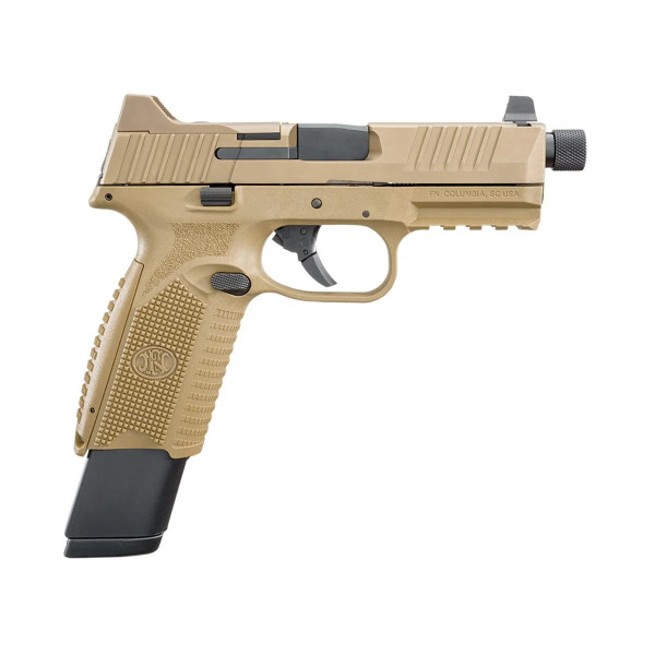 Pistolet FN HERSTAL 509 TACTICAL 9X19MM FDE  Chez DEVILLE ARMORY. Votre armurerie en ligne.