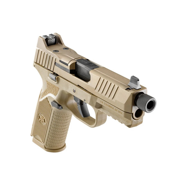 Pistolet FN HERSTAL 509 TACTICAL 9X19MM FDE  Chez DEVILLE ARMORY. Votre armurerie en ligne.