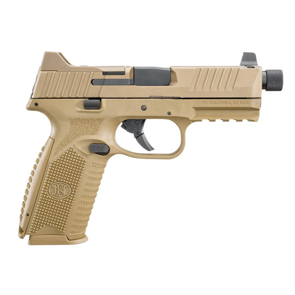 Pistolet FN HERSTAL 509 TACTICAL 9X19MM FDE  Chez DEVILLE ARMORY. Votre armurerie en ligne.