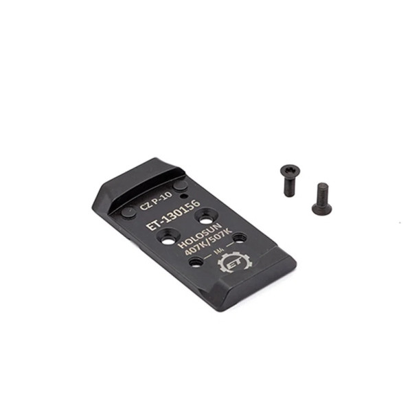 Eemann Tech CZ P-10 OR Plate Mount for Holosun 407K/507K  Chez DEVILLE ARMORY. Votre armurerie en ligne.