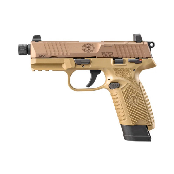 FN502 TACTICAL FDE CALIBRE 22LR  Chez DEVILLE ARMORY. Votre armurerie en ligne.