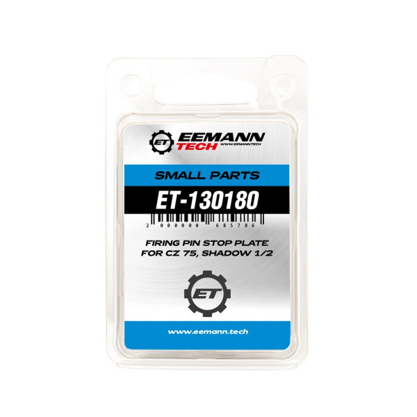 Eemann Tech Firing Pin Stop Plate for CZ 75, Shadow 1/2  Chez DEVILLE ARMORY. Votre armurerie en ligne.