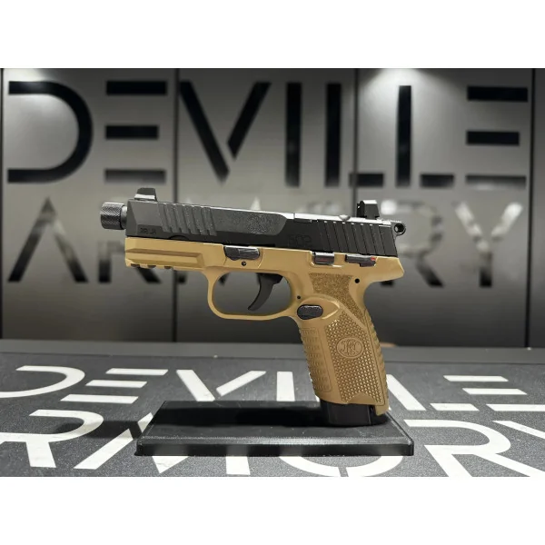 Fn Herstal Pistolet FN502 Tactical FDE/NOIR 22Lr