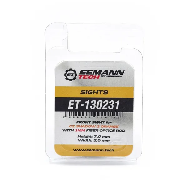Eemann Tech Guidon pour CZ SHADOW 2 Orange - Quadrillé