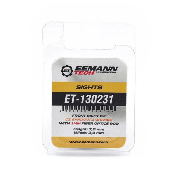 Eemann Tech Guidon pour CZ SHADOW 2 Orange - Quadrillé