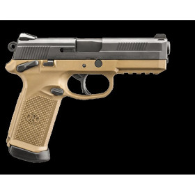 FN Herstal FNX 45 FDE/BLACK- Cal 45 ACP  Chez DEVILLE ARMORY. Votre armurerie en ligne.