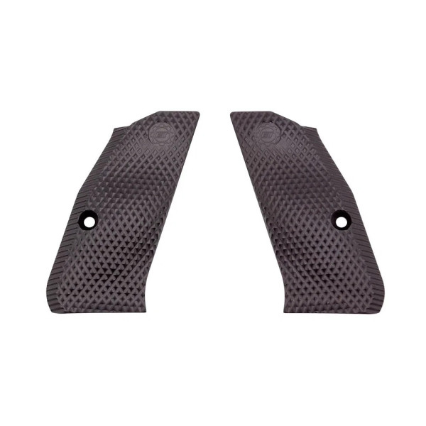 Eemann Tech Ultimate Aluminium Grips for CZ Shadow 2 Compact, Color: Black, size: L  Chez DEVILLE ARMORY. Votre armurerie en lig