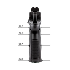 Eemann Tech Ultimate Aluminium Grips for CZ Shadow 2 Compact, Color: Black, size: XL  Chez DEVILLE ARMORY. Votre armurerie en li
