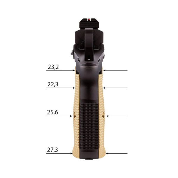 Eemann Tech Ultimate Brass Grips for CZ Shadow 2 Compact, size: L  Chez DEVILLE ARMORY. Votre armurerie en ligne.
