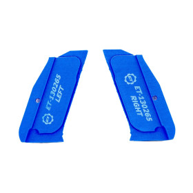 Eemann Tech 3D Serrated Plastic Grips for CZ Shadow 2 Compact, Color: Blue  Chez DEVILLE ARMORY. Votre armurerie en ligne.