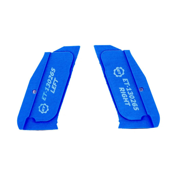 Eemann Tech 3D Serrated Plastic Grips for CZ Shadow 2 Compact, Color: Blue  Chez DEVILLE ARMORY. Votre armurerie en ligne.