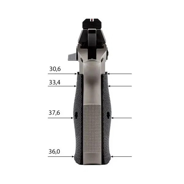 Eemann Tech 3D Serrated Plastic Grips for CZ Shadow 2 Compact, Color: Black  Chez DEVILLE ARMORY. Votre armurerie en ligne.