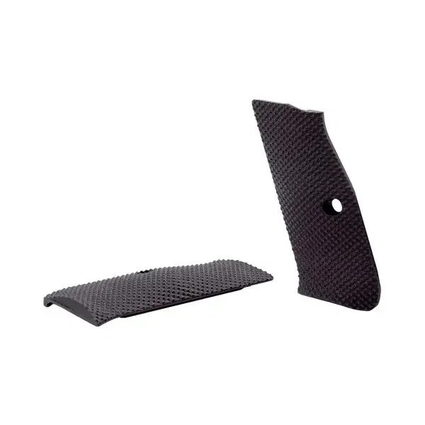 Eemann Tech 3D Serrated Plastic Grips for CZ Shadow 2 Compact, Color: Black  Chez DEVILLE ARMORY. Votre armurerie en ligne.