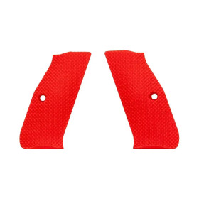 Eemann Tech 3D Serrated Plastic Grips for CZ Shadow 1/2, Color: Red  Chez DEVILLE ARMORY. Votre armurerie en ligne.